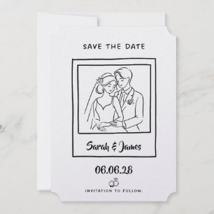 Customizable Save the Date  Bride groom