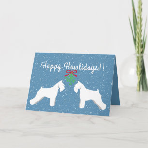 Customizable Schnauzer Holiday Card