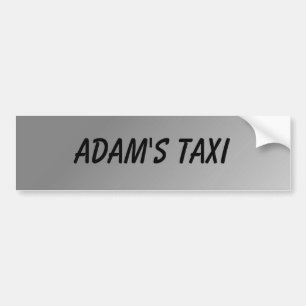 CUSTOMIZABLE (Silver Background) Bumper Sticker