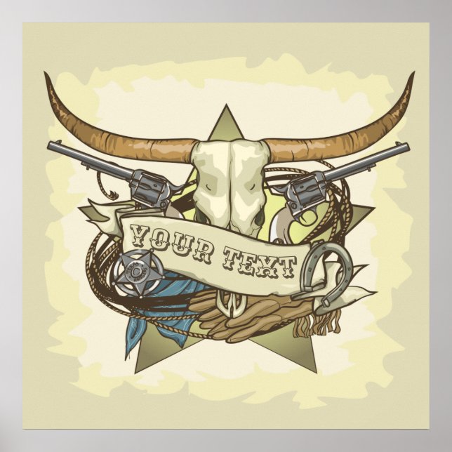 customizable skull poster (Front)