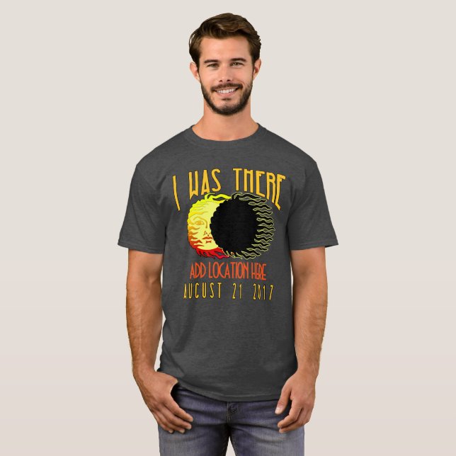 CUSTOMIZABLE SOLAR ECLIPSE 2017 T-Shirt (Front Full)