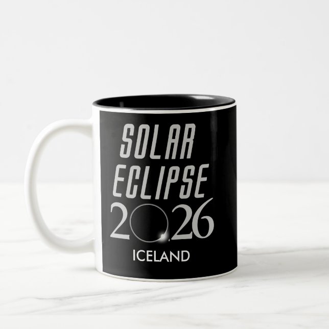 Customizable Solar Eclipse 2026 Mug (Left)