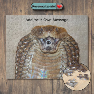 Customizable Spitting Cobra (Venomous Snake) Jigsaw Puzzle