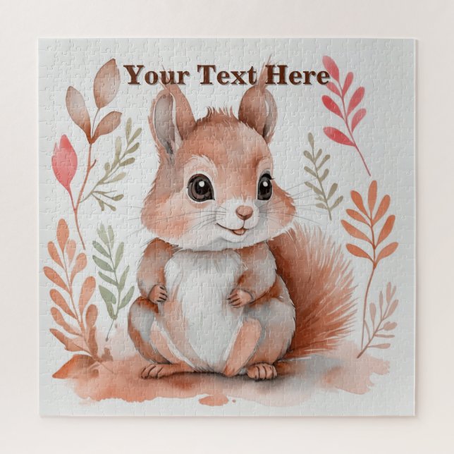 Customizable Squirrel Puzzle (Vertical)