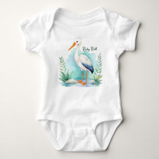 Customizable Stork Nursery set Baby doll Baby Bodysuit