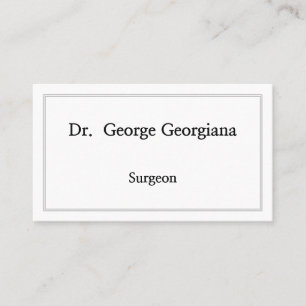 Customizable Surgeon Business Card