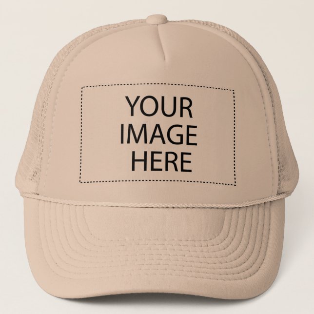 Customizable T-shirt Trucker Hat (Front)