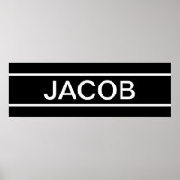 Customizable Text | Bold Modern Black & White