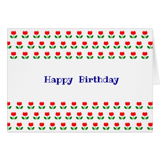 Customizable Text Tulip (Front Horizontal)