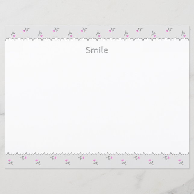 Customizable text wild rose gray (Front)