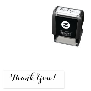 Customizable Thank You 1.4" x 0.4" Self Inking Self-inking Stamp