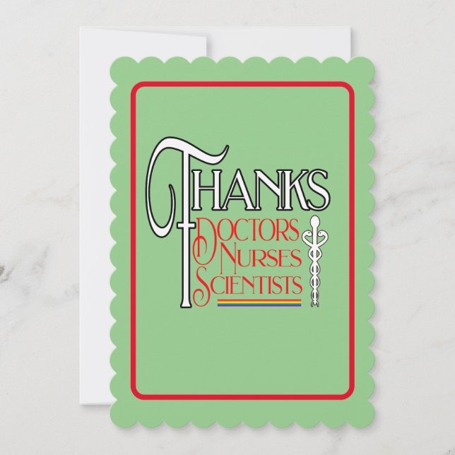Customizable Thank You NHS Workers Support Card (Front)