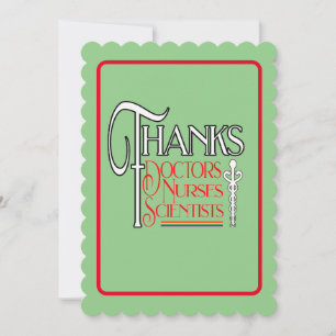 Customizable Thank You NHS Workers Support Card