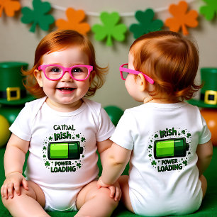 Customizable Tiny Charger: Irish Edition Baby Bodysuit