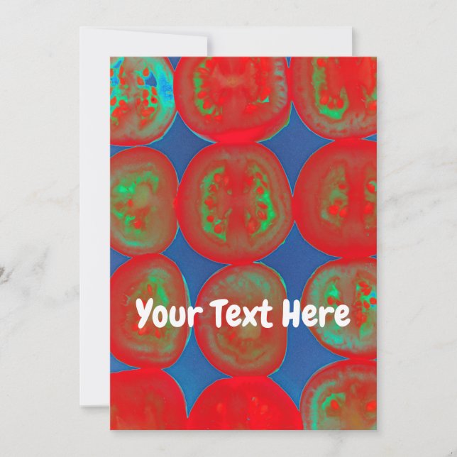 Customizable tomato slices card (Front)