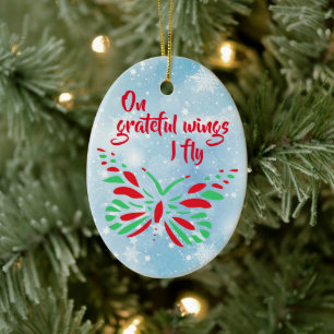 Customizable Transplant Recipient Ceramic Ornament