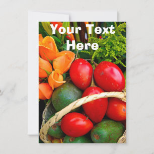 Customizable tropical fruit Card