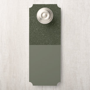 Customizable Two-Tone Green Door Hanger