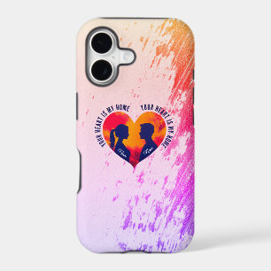 Customizable Valentine's Day Pink Floral Heart