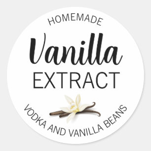 Customizable Vanilla Extract Homemade Label