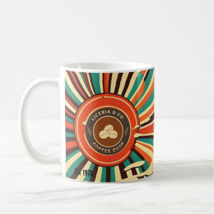 Customizable Vintage Diner Colorful Restaurant Coffee Mug