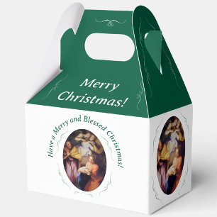 Customizable Vintage Nativity Christmas Favour Box