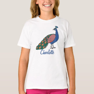 customizable Vivid Humble Peacock T-Shirt