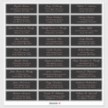 Customizable wedding guest address labels sticker<br><div class="desc">Easy to personalize,  names and addresses / individual wedding shipping address label stickers for guests.</div>