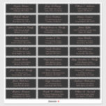 Customizable wedding guest address labels sticker<br><div class="desc">Easy to personalize,  names and addresses / individual wedding shipping address label stickers for guests.</div>