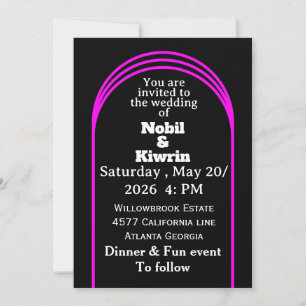 Customizable Wedding Invitation Elegant