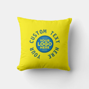 Customizable with Your Text or Logo Here Throw Pil Cushion