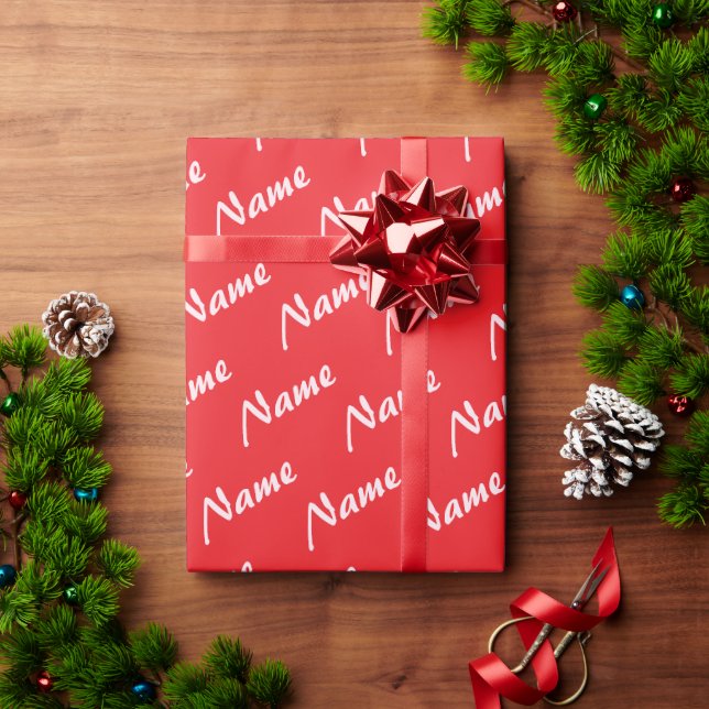 Customizable Wrapping Paper (Holiday Gift)