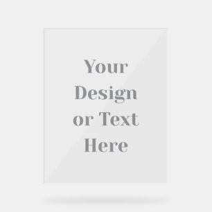 Customizable Your Design or Text Here Personalized Acrylic Sign