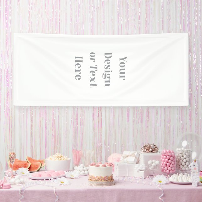 Customizable Your Design or Text Here Personalized Banner (Party)