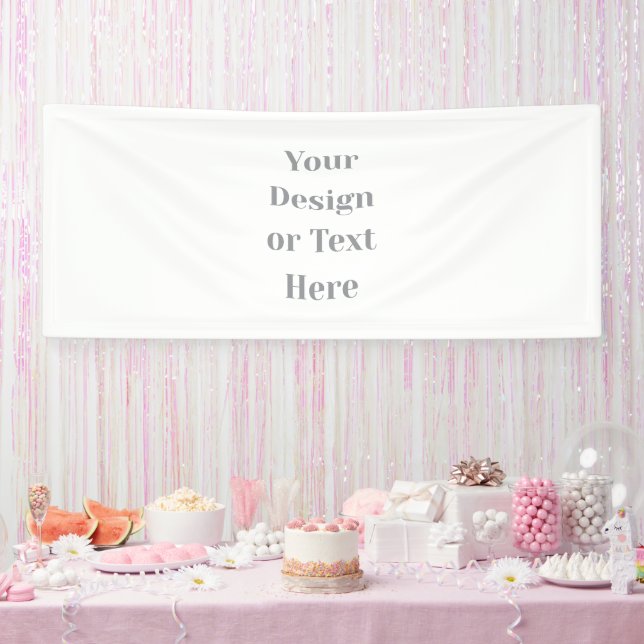 Customizable Your Design or Text Here Personalized Banner (Party)