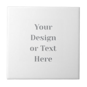 Customizable Your Design or Text Here Personalized Ceramic Tile