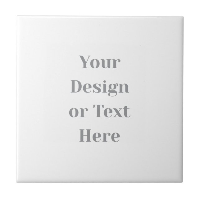 Customizable Your Design or Text Here Personalized Ceramic Tile (Front)
