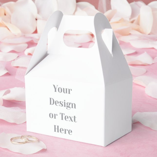 Customizable Your Design or Text Here Personalized Favour Box (Wedding)