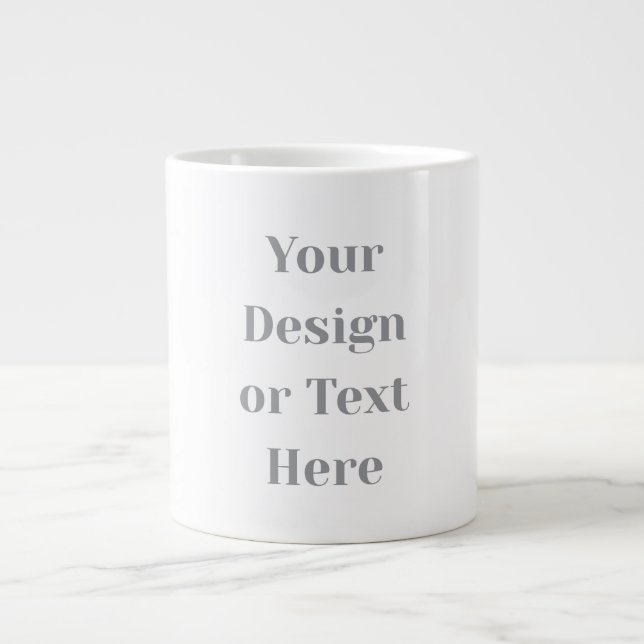 Customizable Your Design or Text Here Personalized Large Coffee Mug (Front)