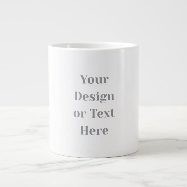 Customizable Your Design or Text Here Personalized Large Coffee Mug (Front)