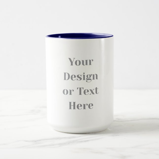 Customizable Your Design or Text Here Personalized Mug (Center)