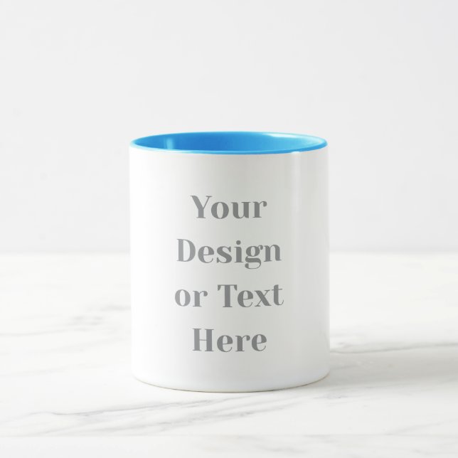 Customizable Your Design or Text Here Personalized Mug (Center)