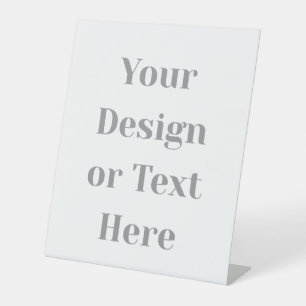 Customizable Your Design or Text Here Personalized Pedestal Sign
