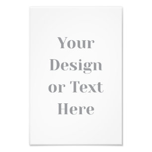 Customizable Your Design or Text Here Personalized Photo Print