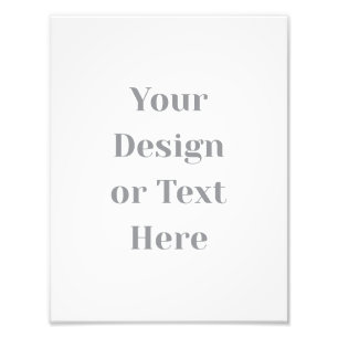 Customizable Your Design or Text Here Personalized Photo Print