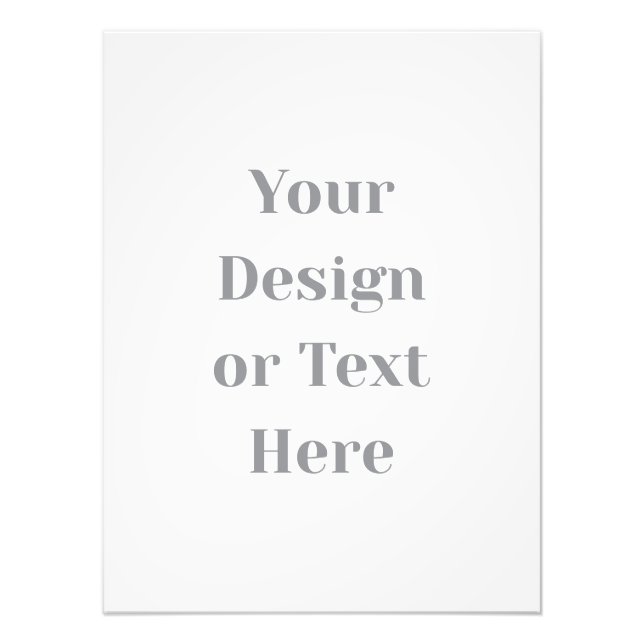 Customizable Your Design or Text Here Personalized Photo Print (Front)