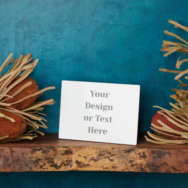 Customizable Your Design or Text Here Personalized Plaque (Side)
