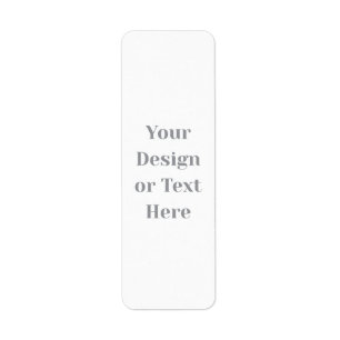 Customizable Your Design or Text Here Personalized Return Address Label