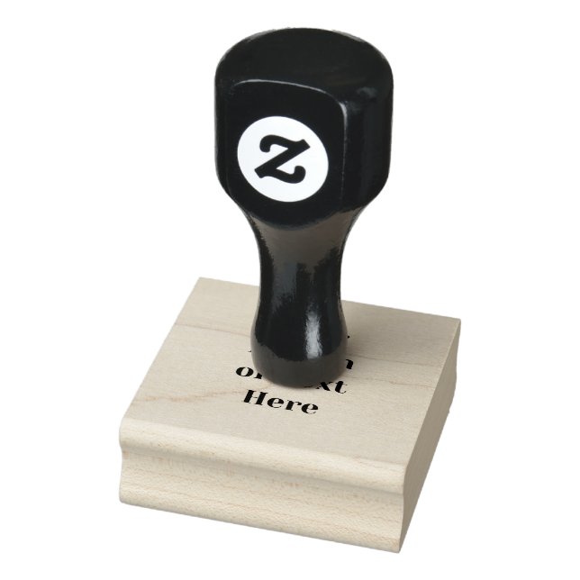 Customizable Your Design or Text Here Personalized Rubber Stamp (Stamp)