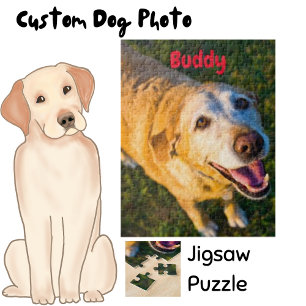 Customizable Your Dog Photo  Jigsaw Puzzle